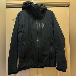 Black Diamond Sharp End Shell Jacket Black Men’s Medium Gore-Tex Pro